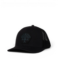 Casquettes Salty crew Flyer Ops Trucker Black, vue 3/4 avant