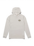 Sweatshirts Salty crew Jimmy Hooded Sunshirt Athletic Heather, vue à plat avant