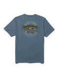 Teeshirts Salty crew Jimmy Ss Tee Slate, vue à plat arrière