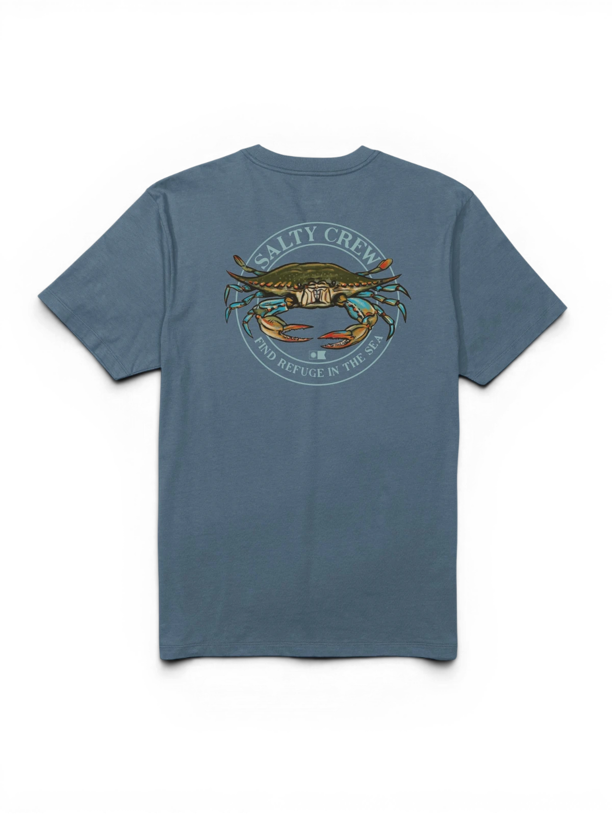 Teeshirts Salty crew Jimmy Ss Tee Slate, vue à plat arrière