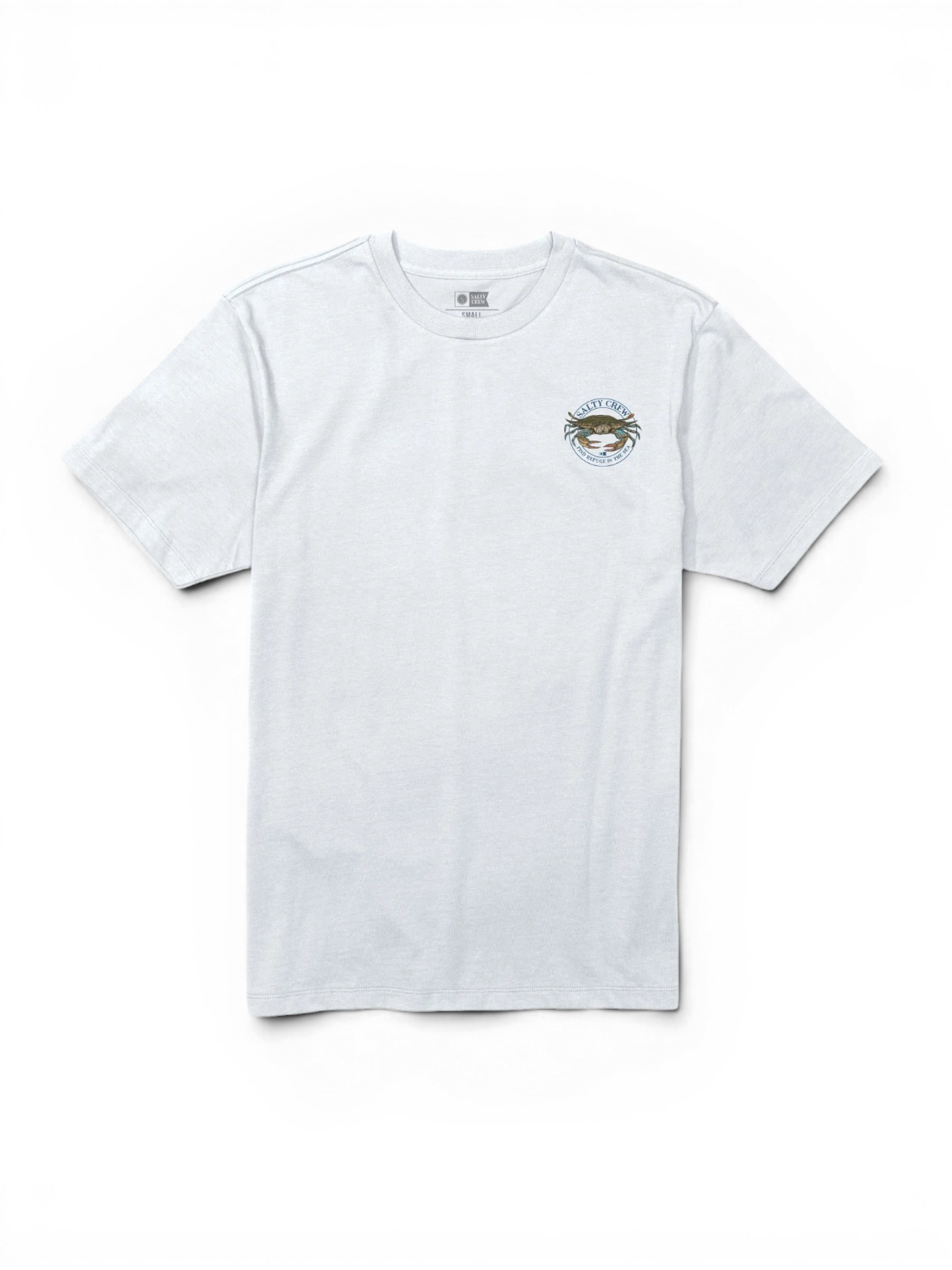 Teeshirts Salty crew Jimmy Ss Tee White, vue à plat avant