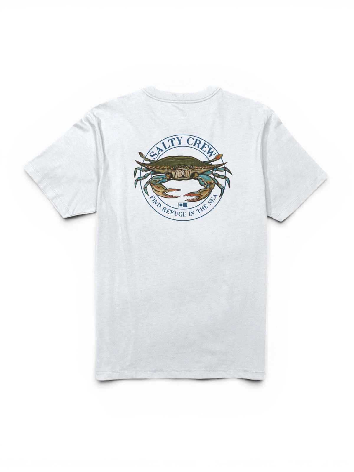 Teeshirts Salty crew Jimmy Ss Tee White, vue à plat arrière