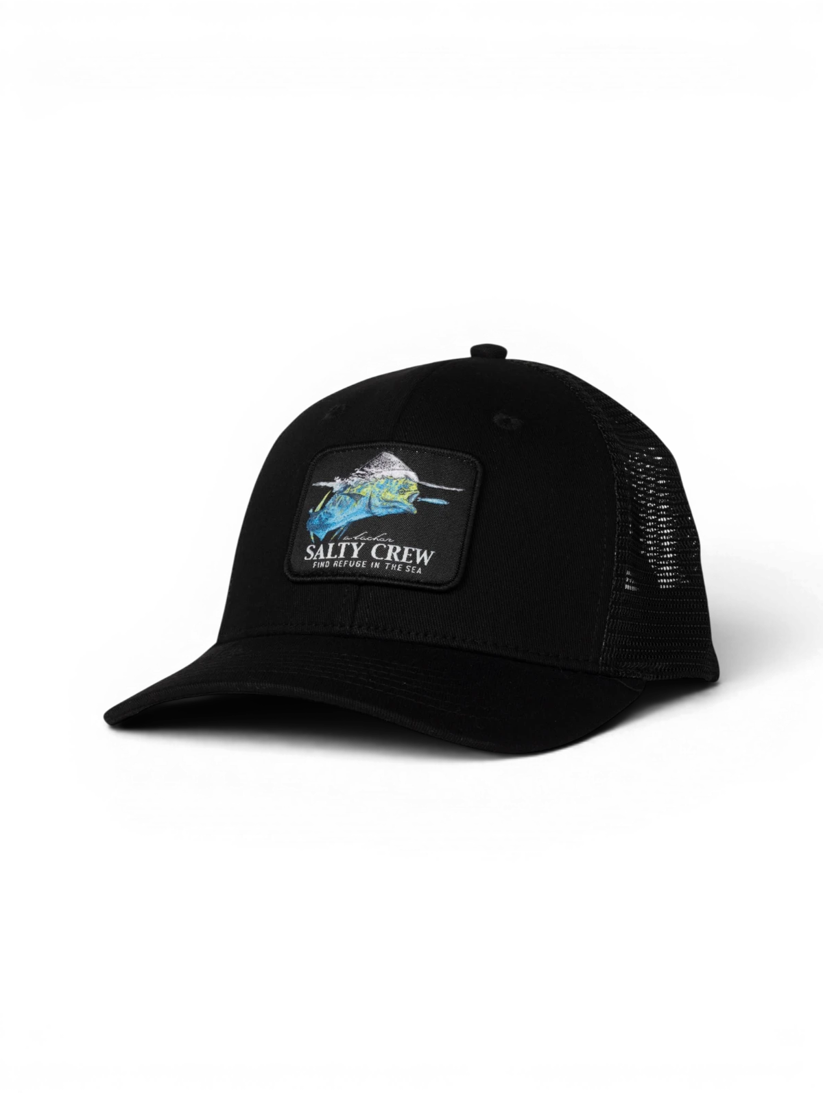 Casquettes Salty crew Mahi Surface Trucker Black, vue 3/4 avant
