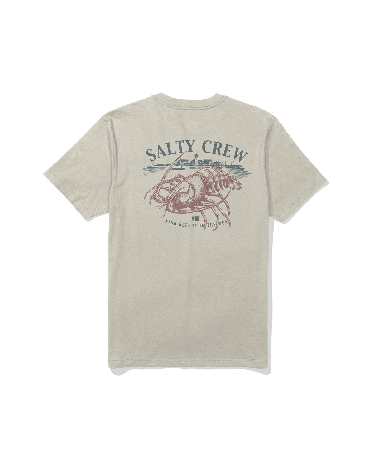 Teeshirts Salty crew Shelled Ss Tee Moonbeam, vue dos