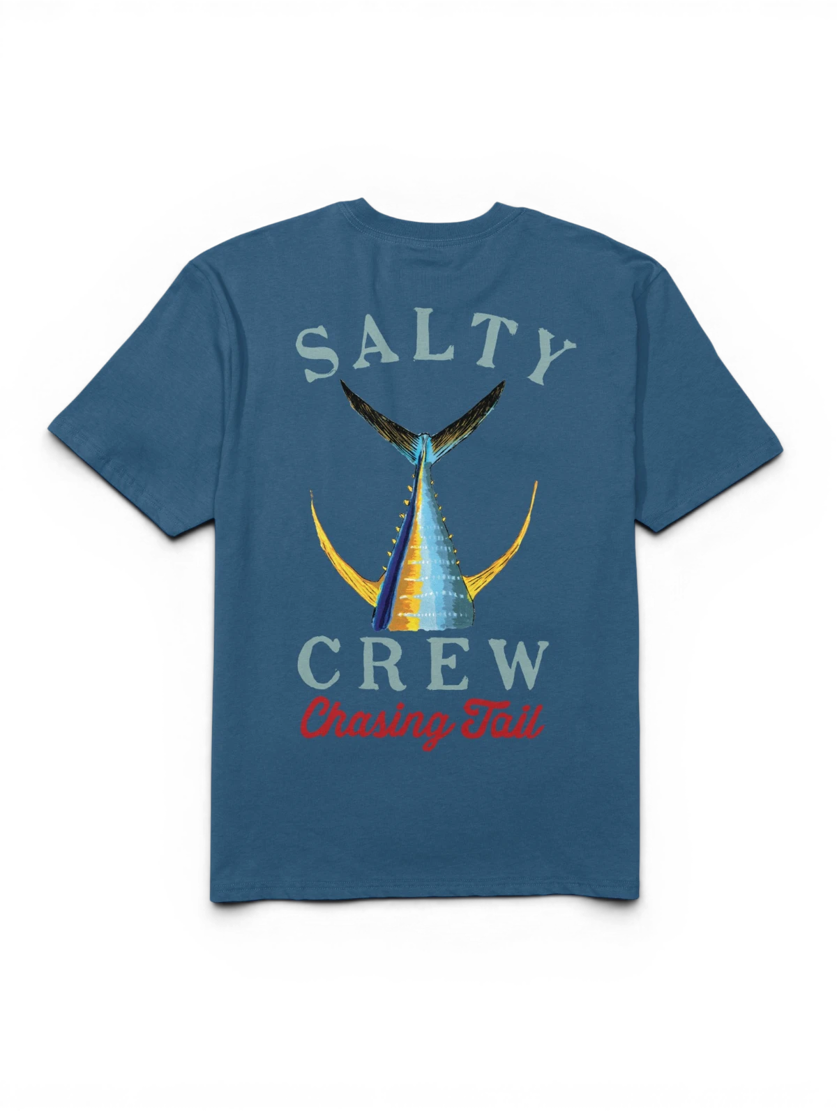 Teeshirts Salty crew Tailed S/S Tee Cast Blue, vue à plat arrière