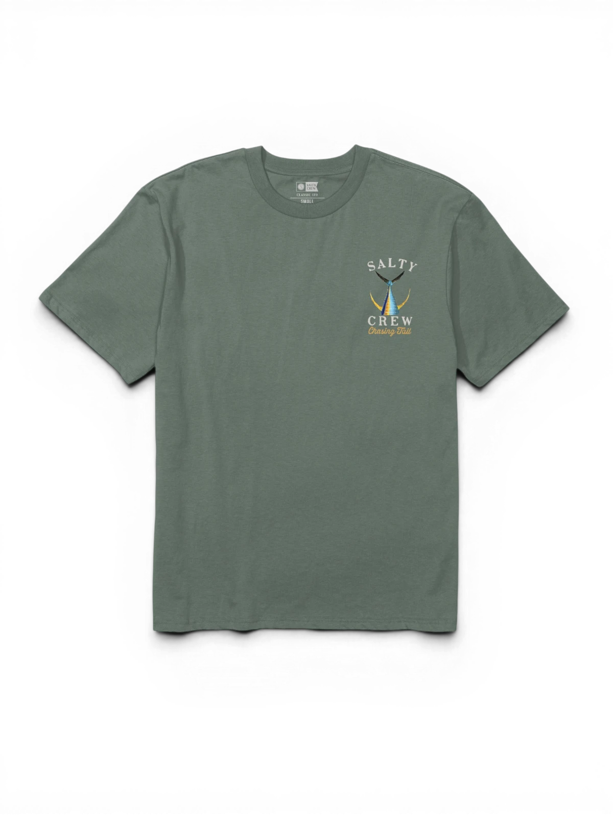 Teeshirts Salty crew Tailed S/S Tee Laurel Wreath, vue à plat avant