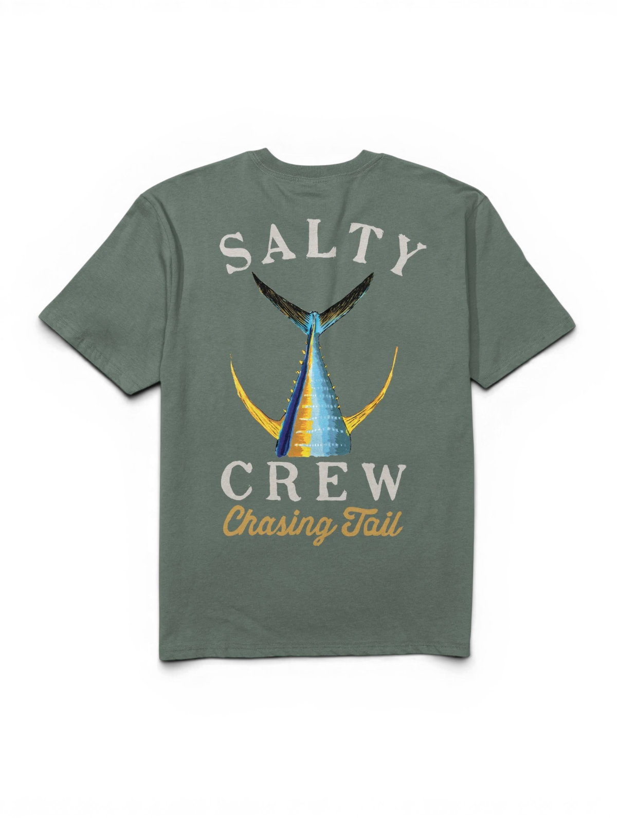 Teeshirts Salty crew Tailed S/S Tee Laurel Wreath, vue à plat arrière