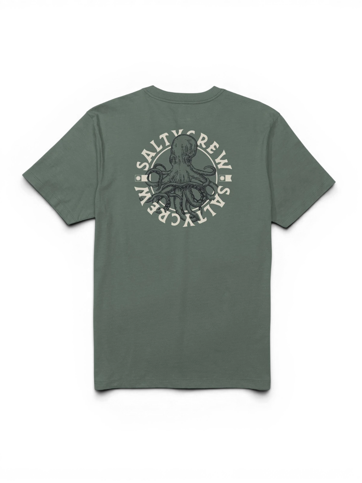 Teeshirts Salty crew Tentacles Premium S/S Tee Laurel Wreath, vue à plat arrière