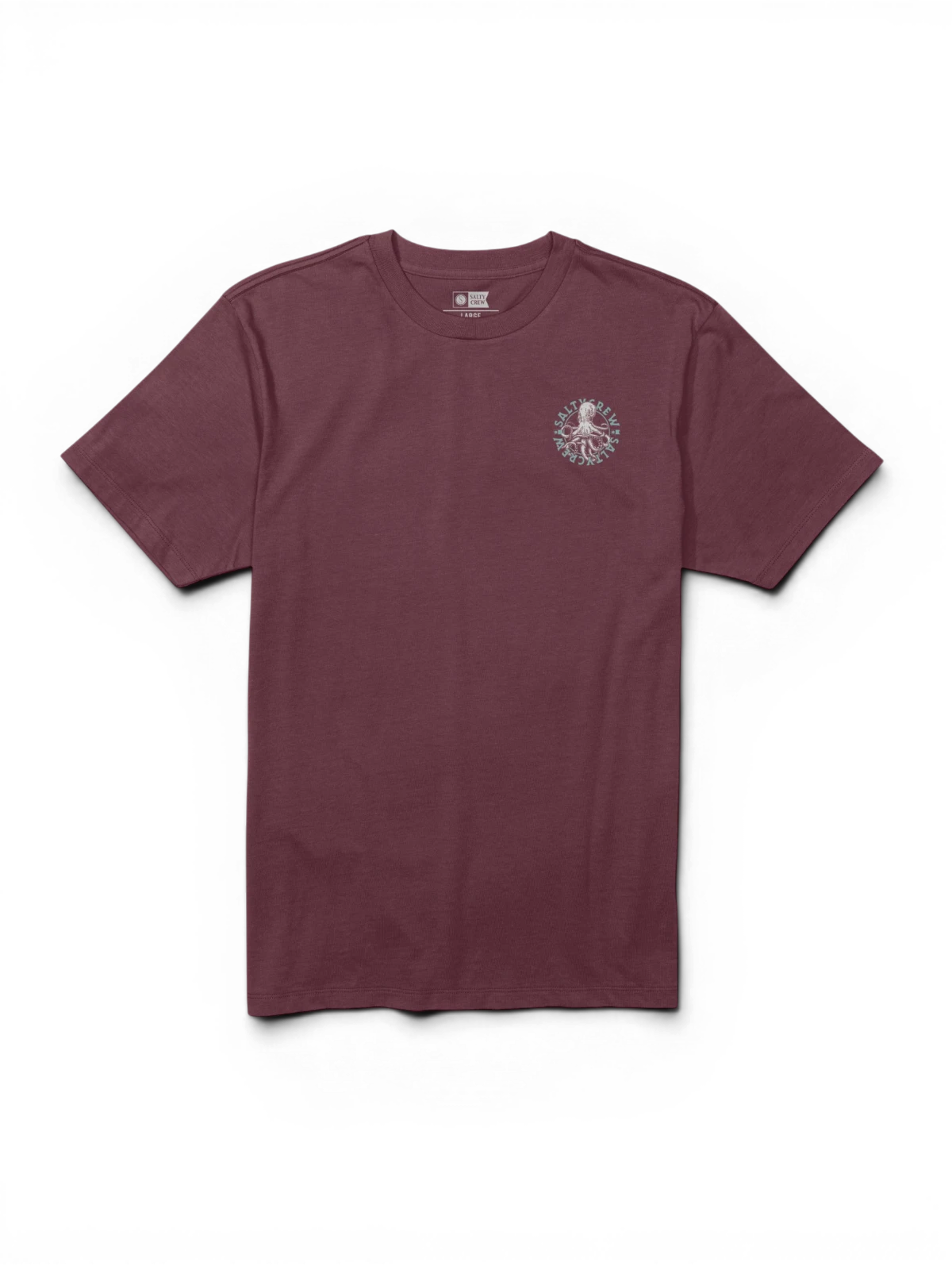 Teeshirts Salty crew Tentacles Premium S/S Tee Washed Red, vue à plat avant