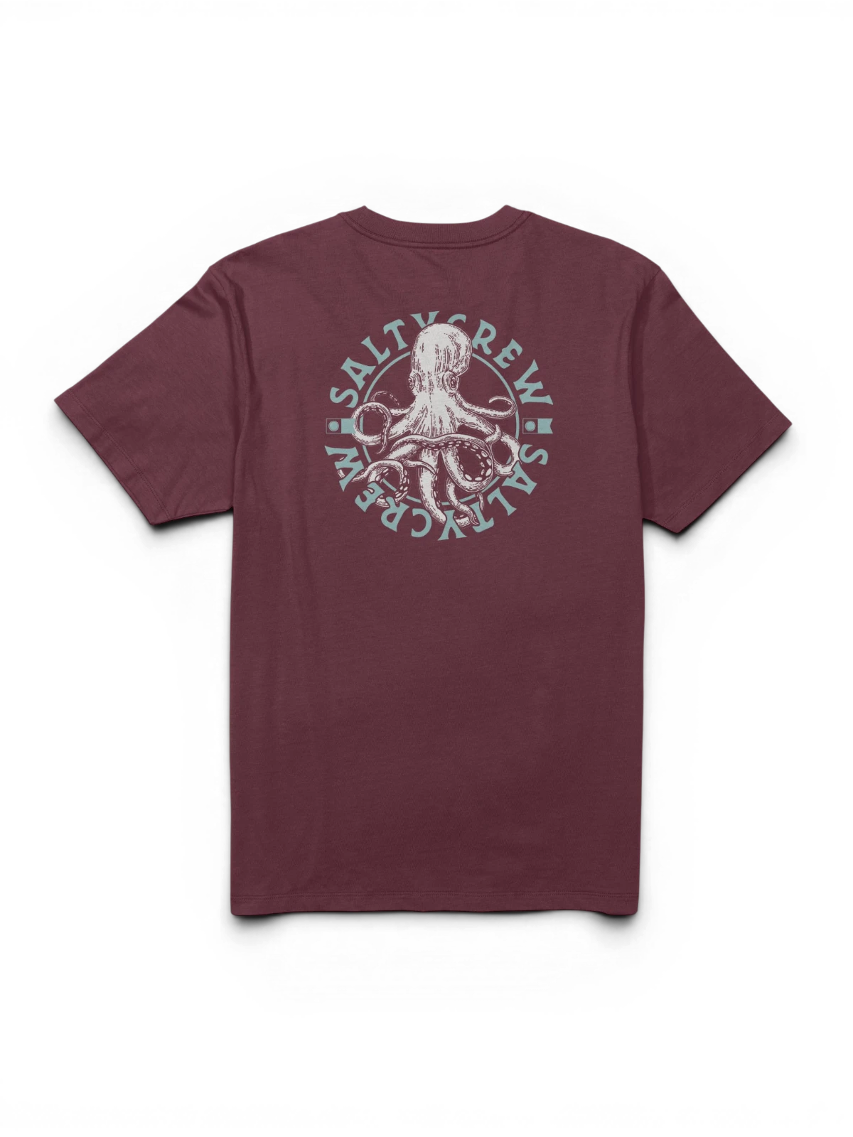 Teeshirts Salty crew Tentacles Premium S/S Tee Washed Red, vue à plat arrière