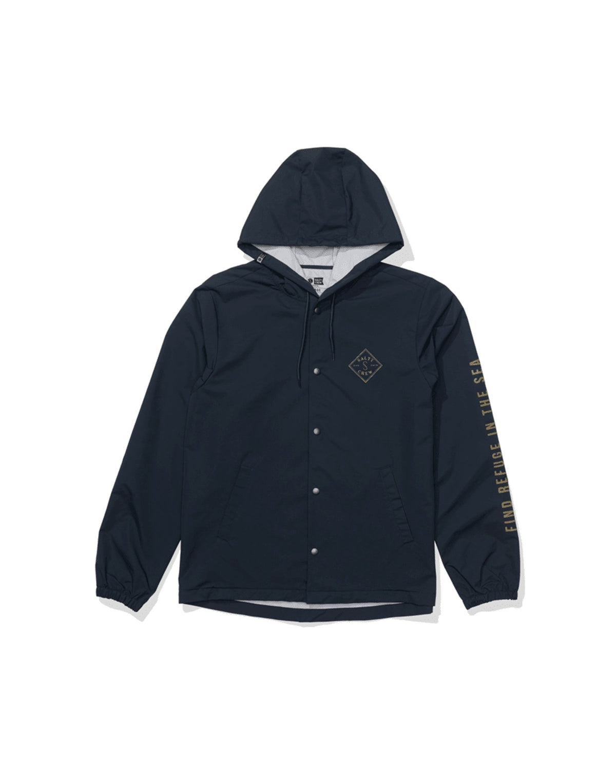 Vestes Salty crew Tippet Snap Jacket Midnight Navy, vue de face
