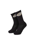 Chaussettes Santa cruz Broken Dot Sock Black, vue de ¾ face