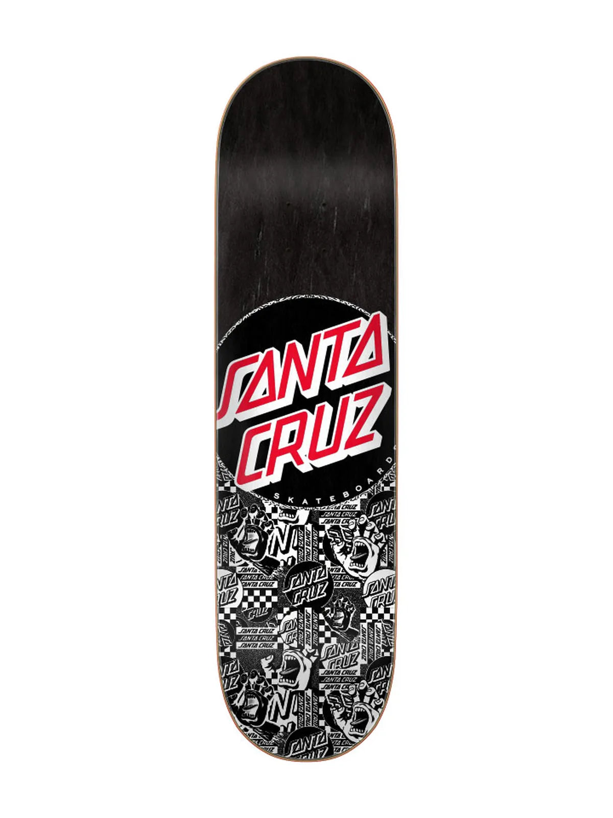 Planches de skate   Santa Cruz Deck Flier Collage Dot 8.125 X 31.7, vue de dessous