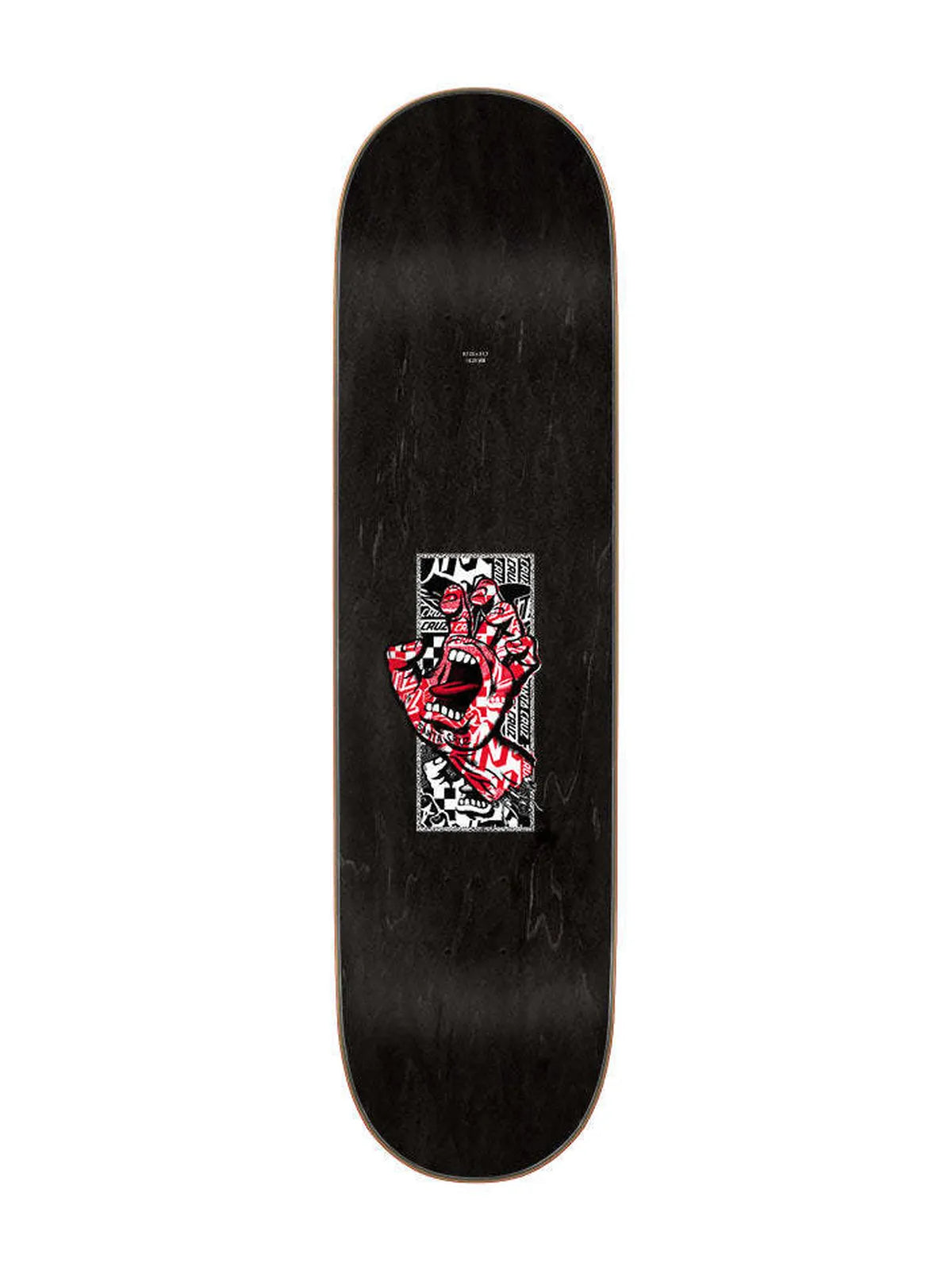 Planches de skate   Santa Cruz Deck Flier Collage Dot 8.125 X 31.7, vue de dessus
