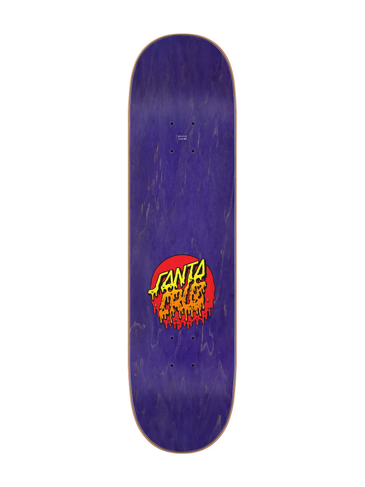 Planches de skate   Santa Cruz Deck Rad Dot 8.0 X 31.6, vue de dessus
