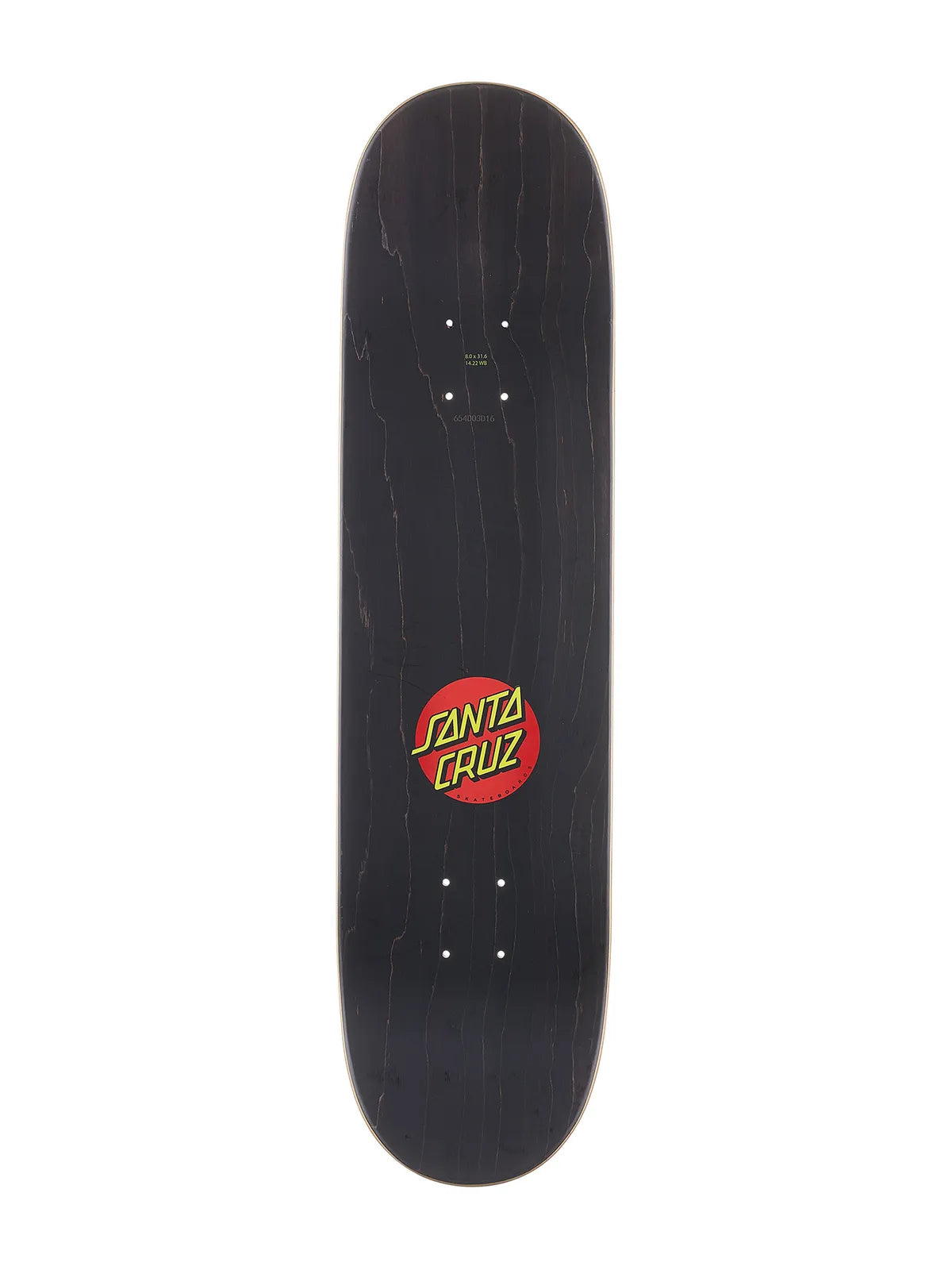 Planches de skate   Santa Cruz Deck Screaming Hand 8.0 X 31.6, vue de dessus