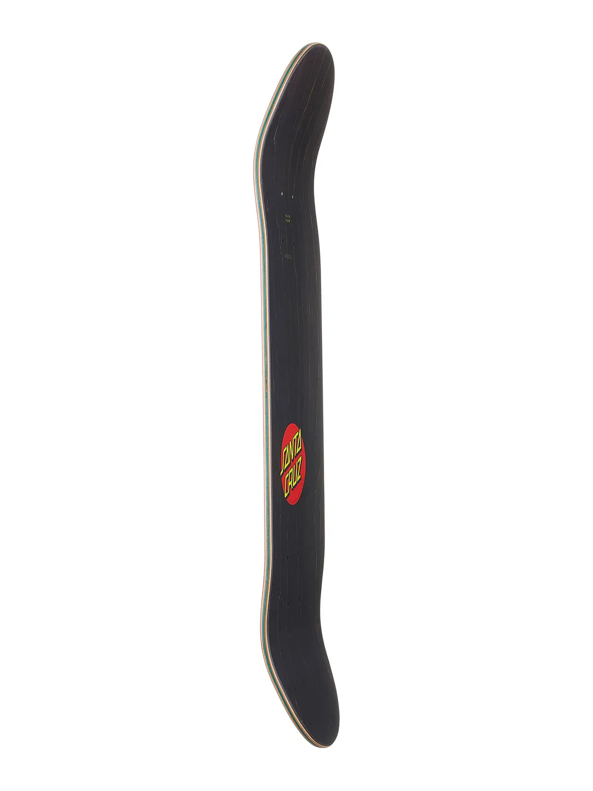 Planches de skate   Santa Cruz Deck Screaming Hand 8.0 X 31.6, vue de coté