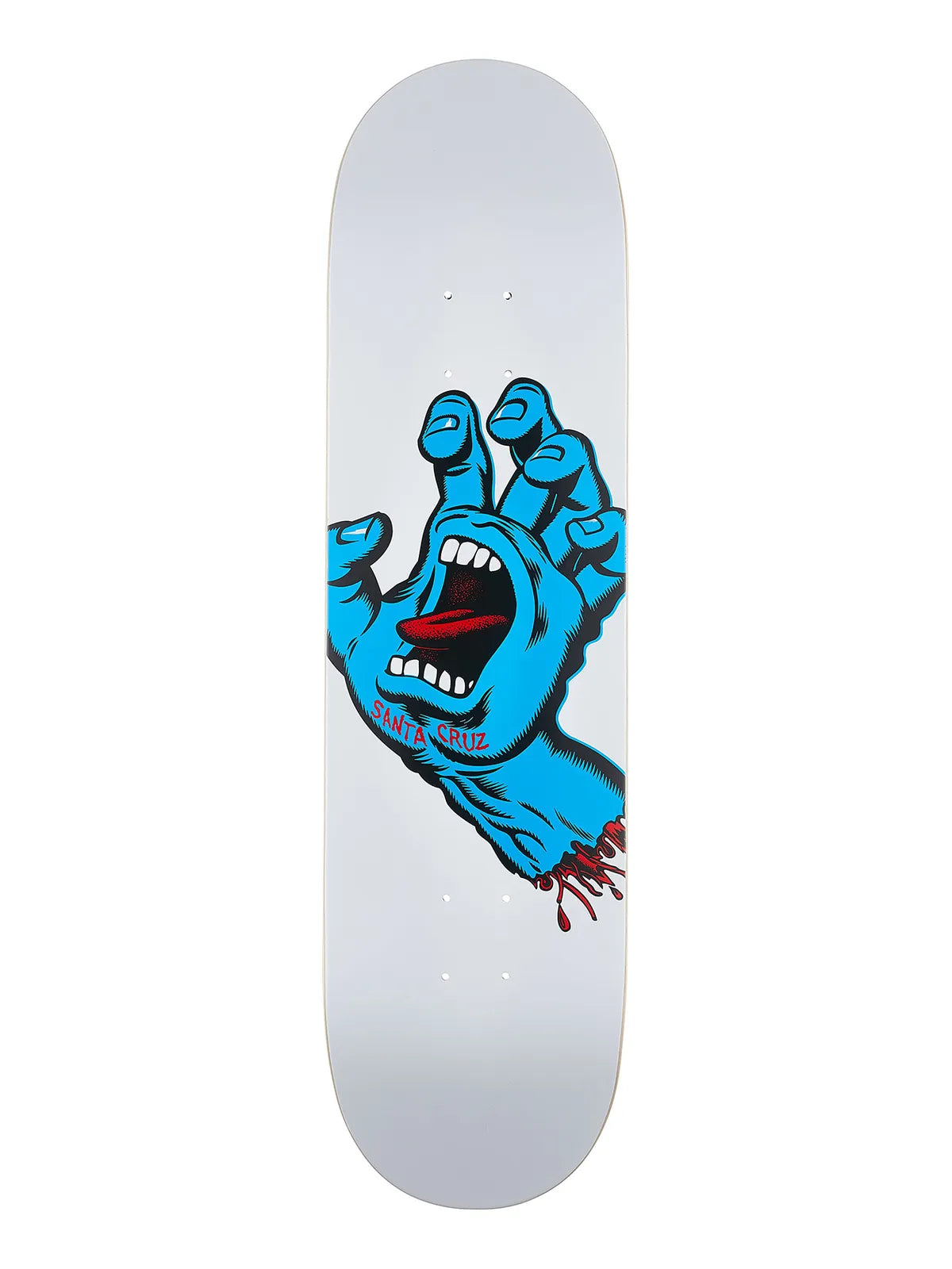 Planches de skate   Santa Cruz Deck Screaming Hand 8.25 X 31.8, vue de dessous
