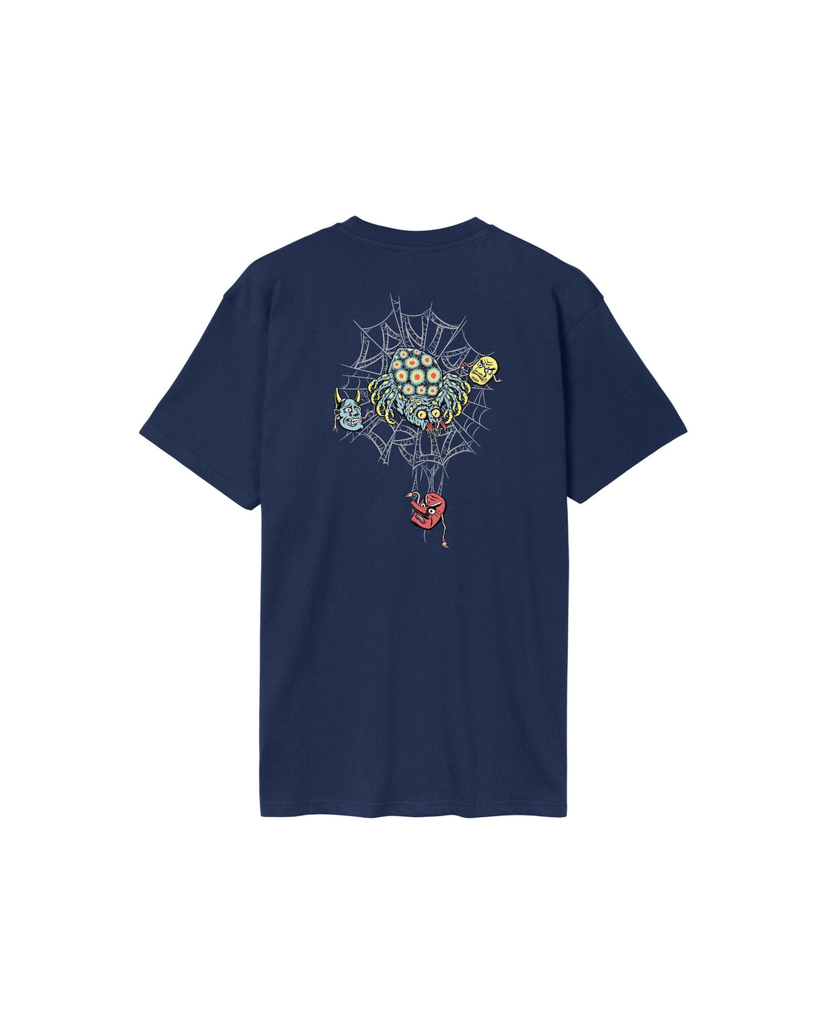 Teeshirts Santa cruz Dressen Spider T-Shirt Midnight Blue, vue de dos