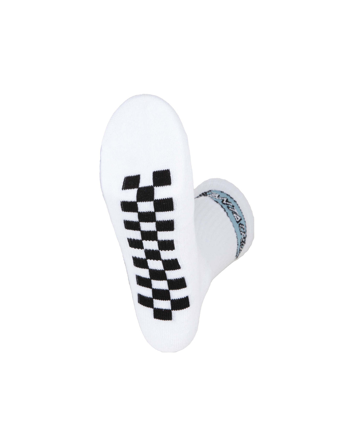 Chaussettes Santa cruz Finish Line Socks (2 Pack) Black & White, vue de dessous