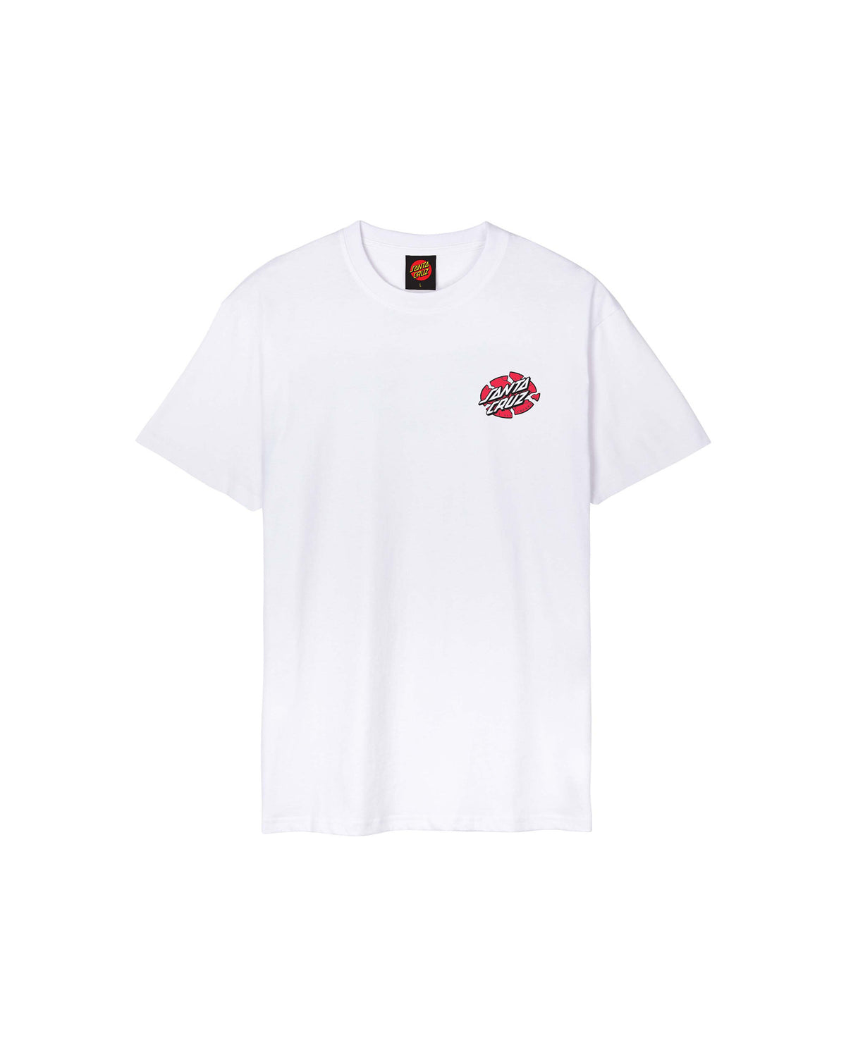 Teeshirts Santa cruz Grabke Exploding Dot T-Shirt White, vue de face