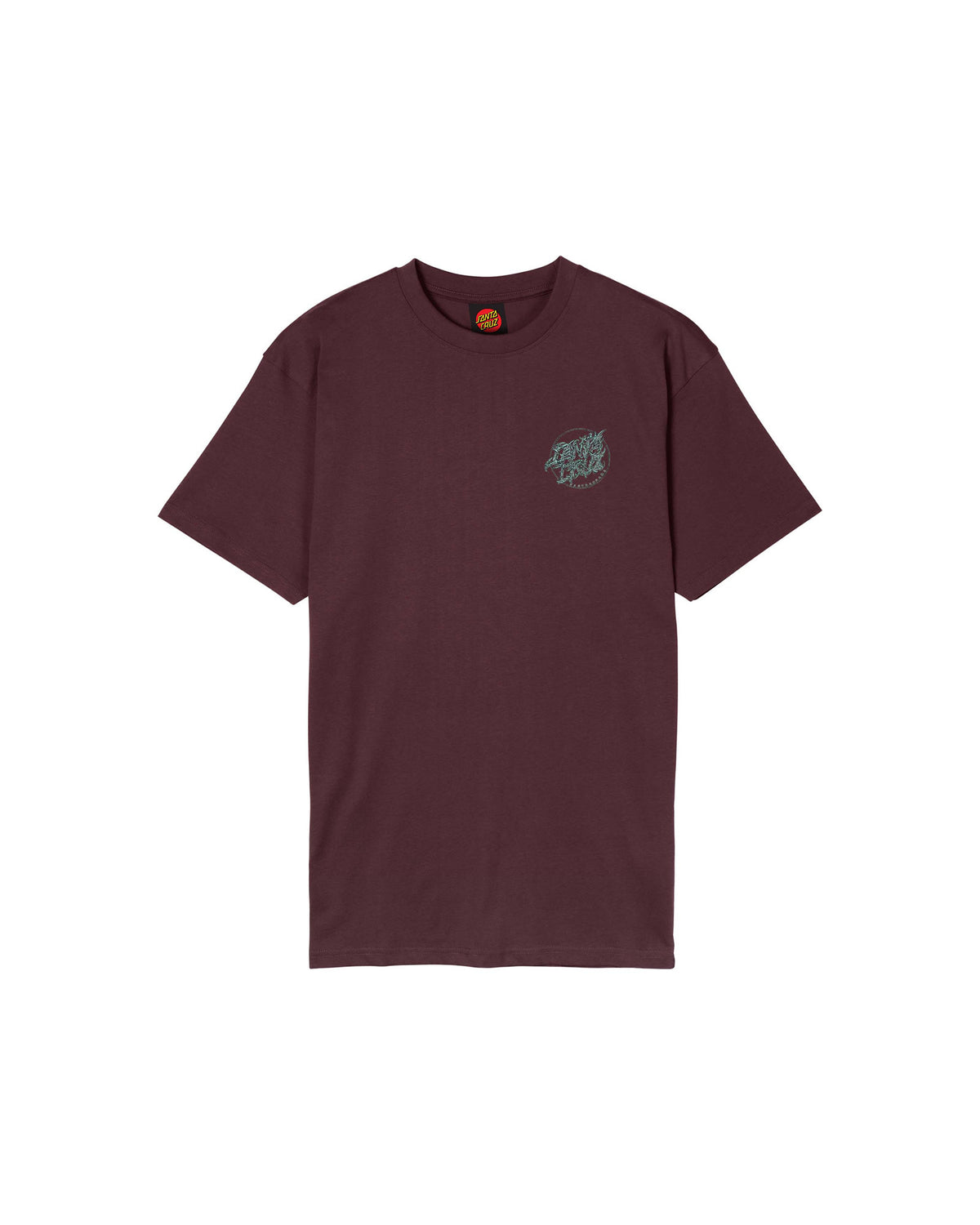 Teeshirts Santa cruz Scourge Dot T-Shirt Dark Plum, vue de face