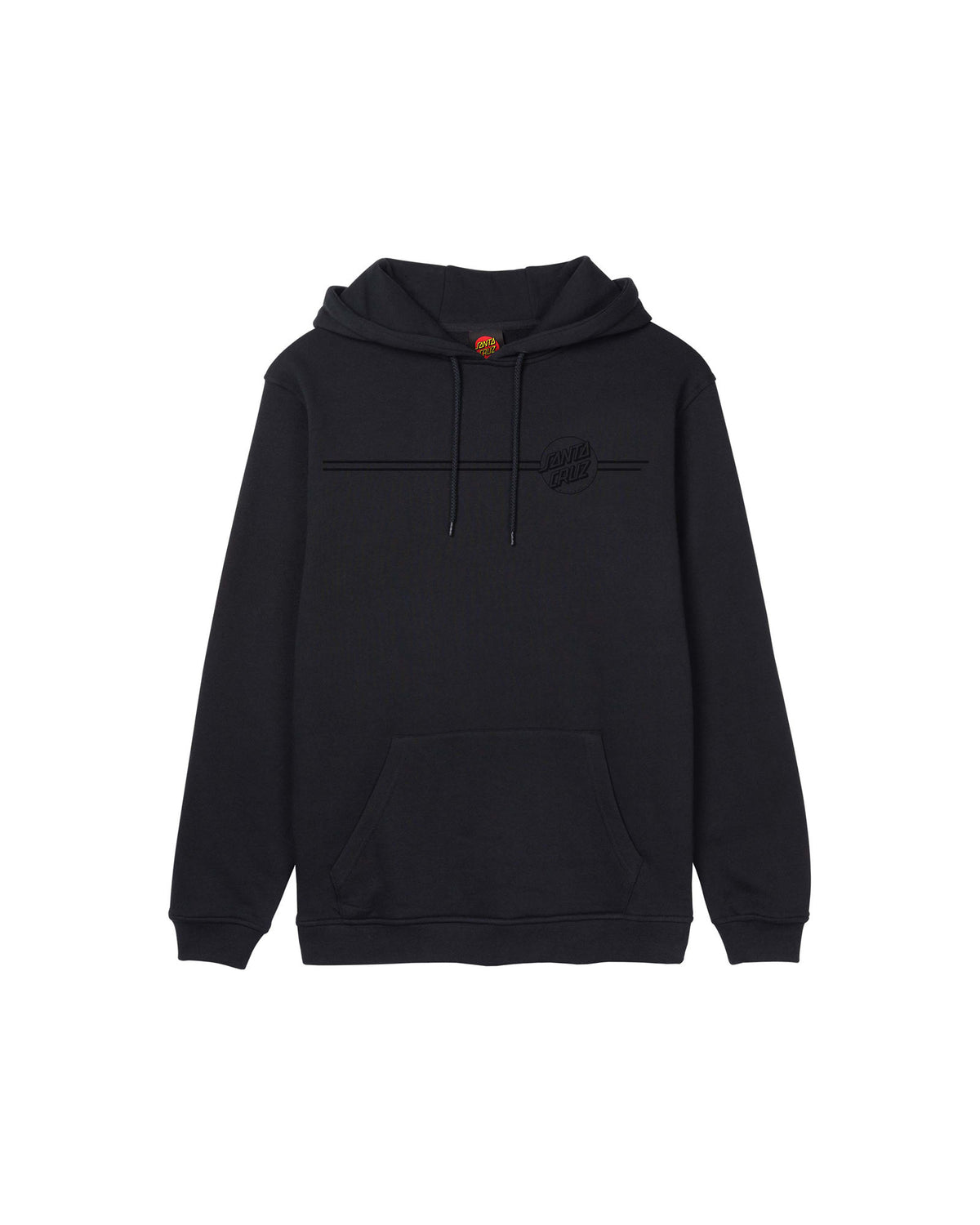 Sweatshirts Santa cruz Tonal Opus Dot Stripe Hood Black, vue de face