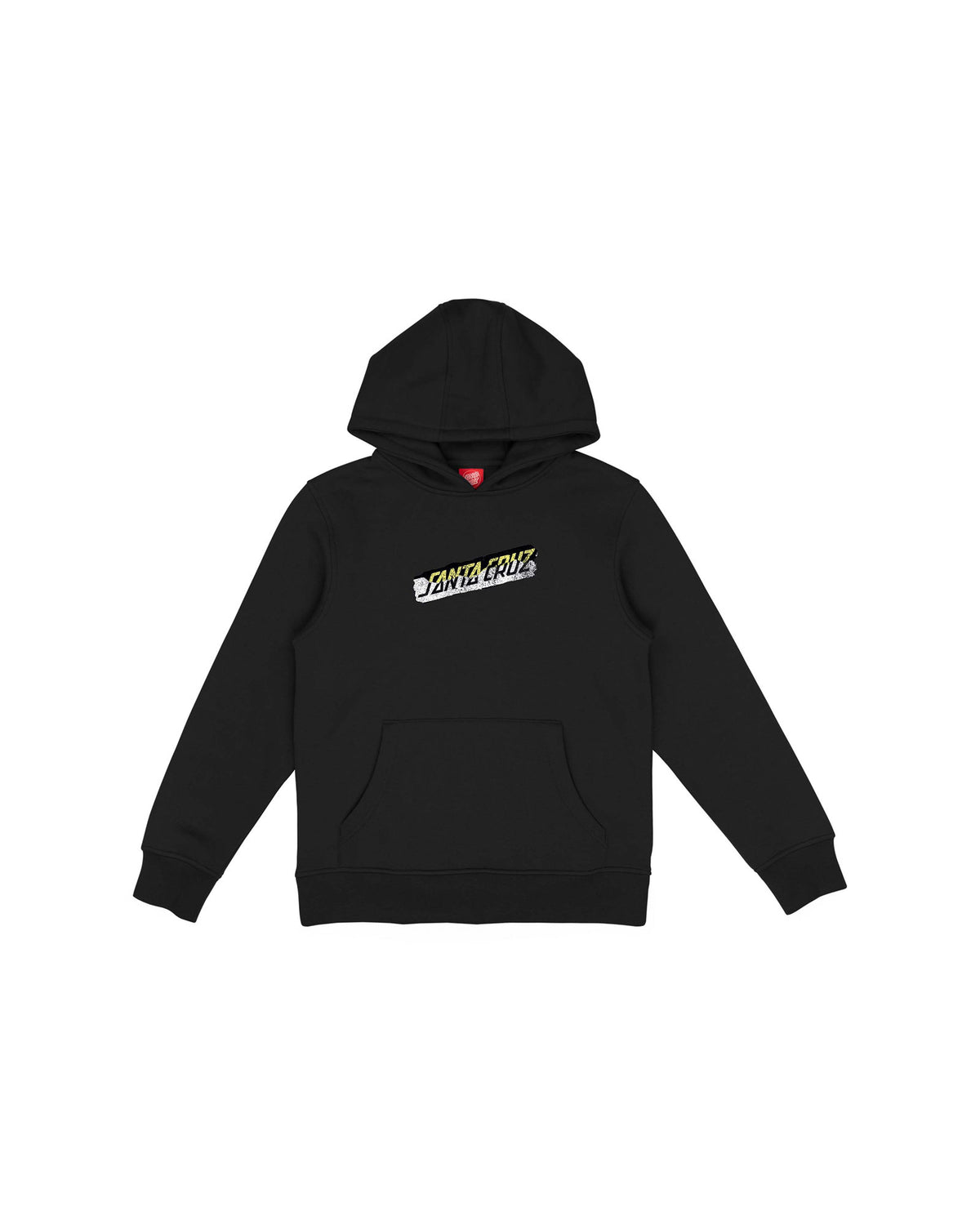 Sweatshirts Santa cruz Youth Damaged Hand Hood Black, vue de face