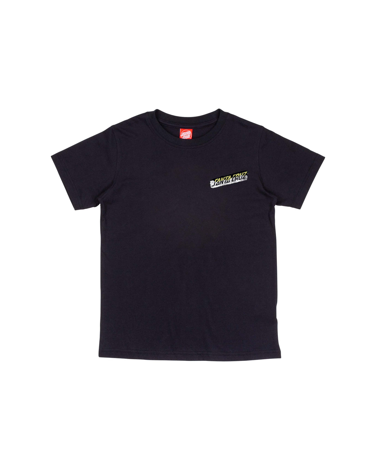 Teeshirts Santa cruz Youth Damaged Hand T-Shirt Black, vue de face
