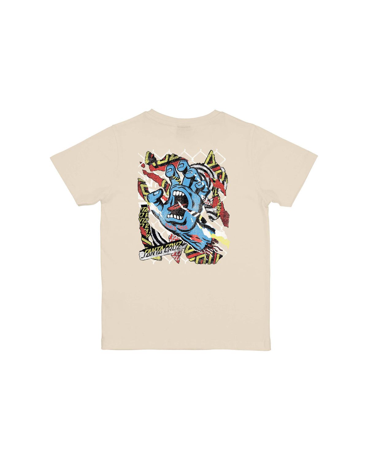 Teeshirts Santa cruz Youth Damaged Hand T-Shirt Wax Paper, vue de dos