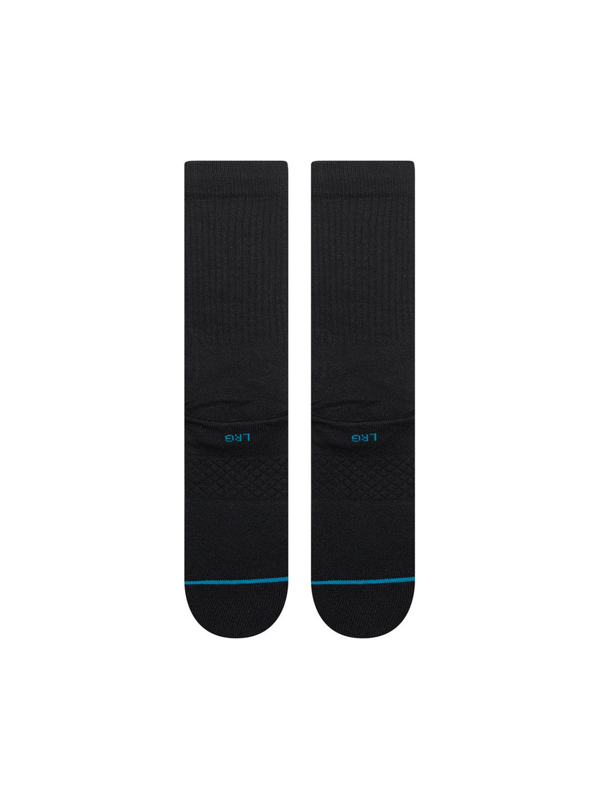 Chaussettes Stance Bones 3 Black, vue de la paire a plat de dos