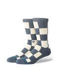 Chaussettes Stance Chaturanga Crew Turbulence, vue de ¾ face