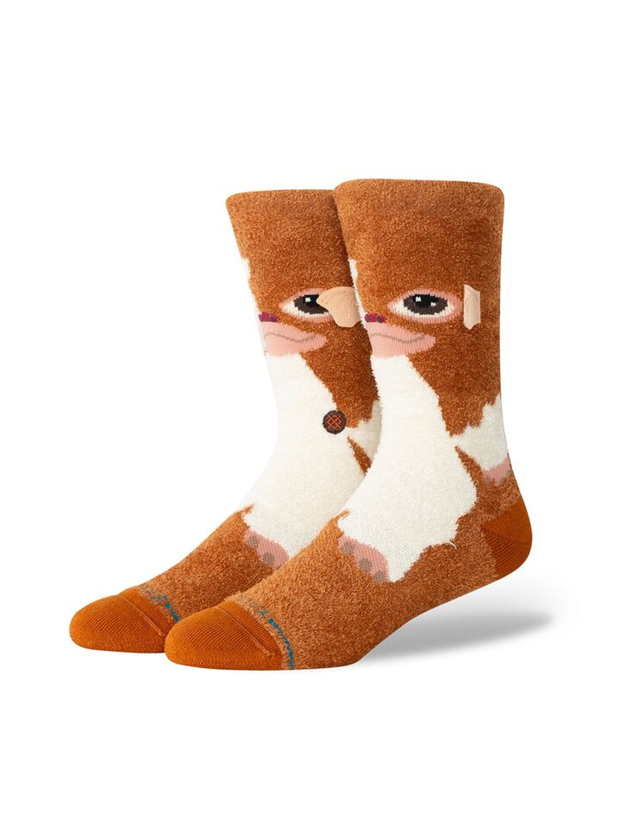 Chaussettes Stance Gizmo Crew Brown, vue de ¾ face