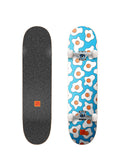 Skateboards complets Tricks Eggs 7.5"x28.30" MIDI Complete , vue dessus/dessous