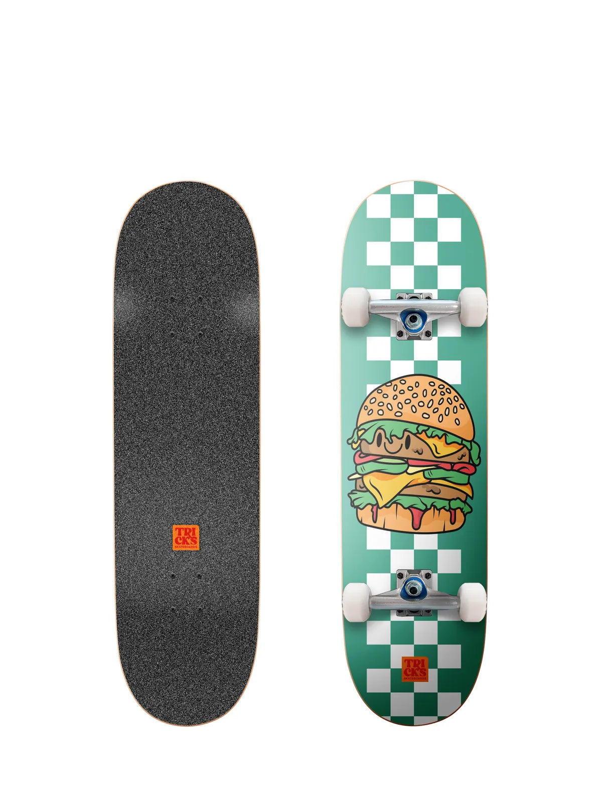 Skateboards complets Tricks Happy Meat 8.25"x29.5" MIDI Complete , vue dessus/dessous
