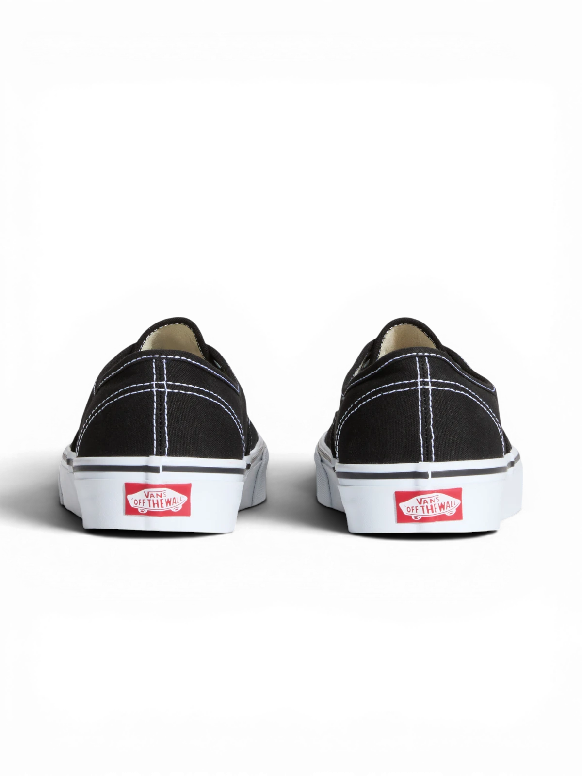 Chaussures de skateboard Vans Authentic Black, vue de derrière