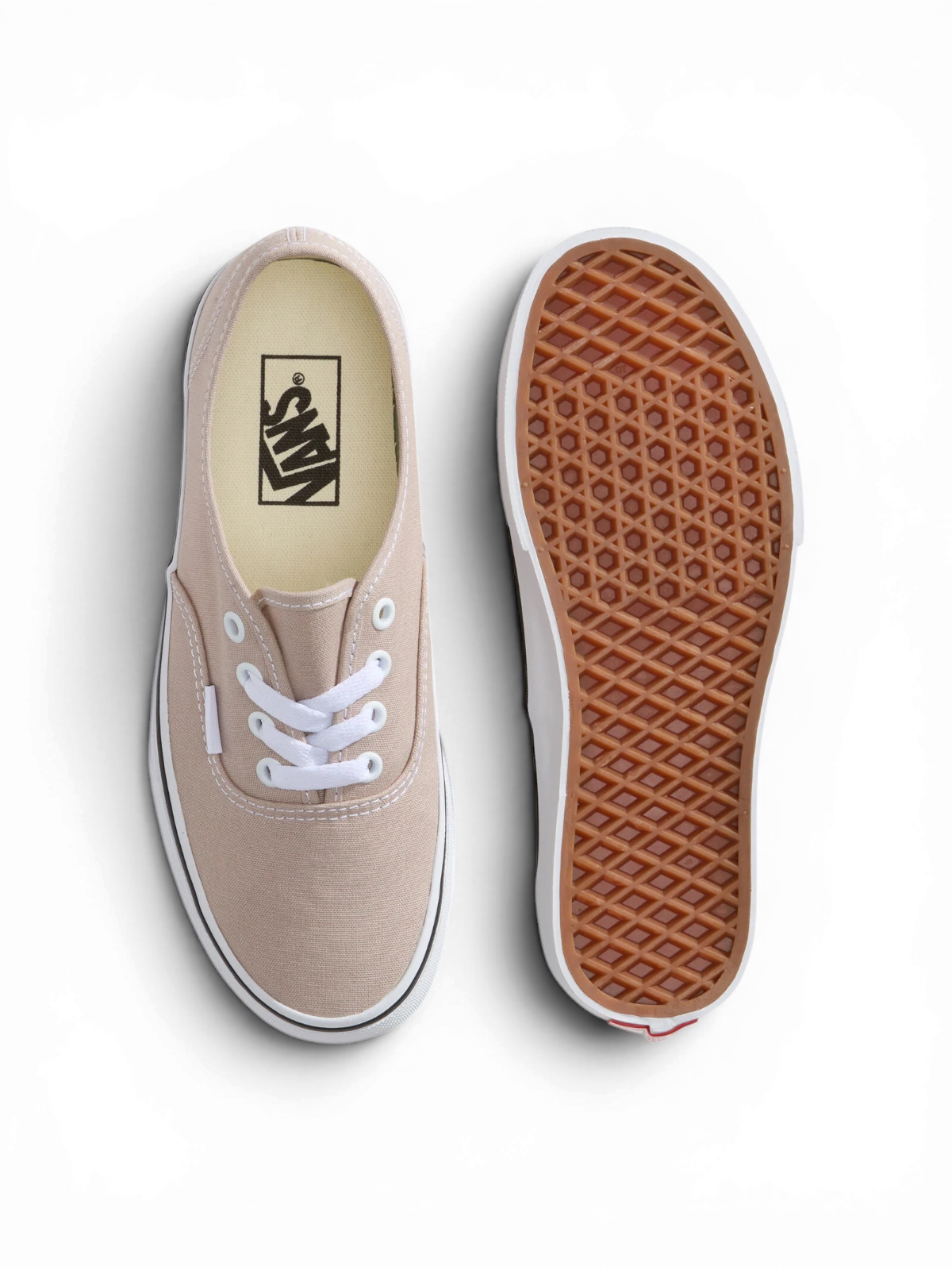 Chaussures de skateboard Vans Authentic Mushroom, vue de dessus/dessous