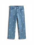 Pantalons Vans Check-5 Baggy Denim Starmarked Pants Stonewash/Blue, vue devant