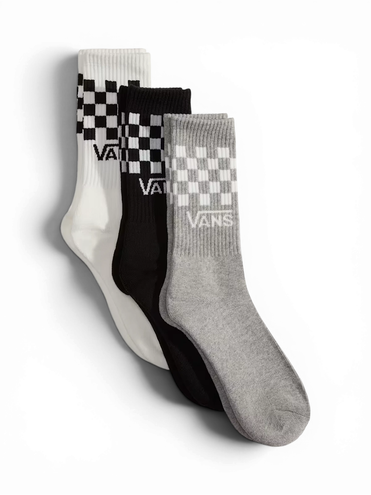 Chaussettes Vans Classic Check Crew Black/White, vue pack inversé