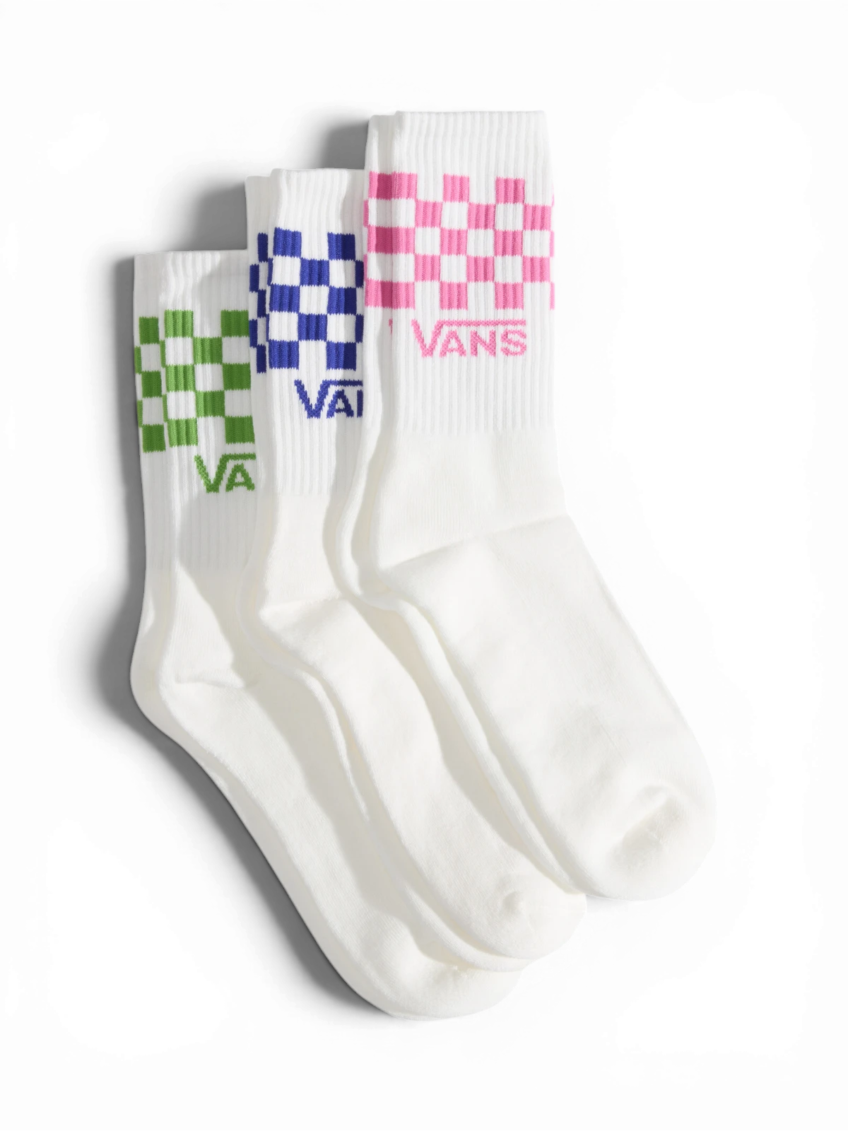 Chaussettes Vans Classic Check Crew Pink Fizz, vue pack inversé