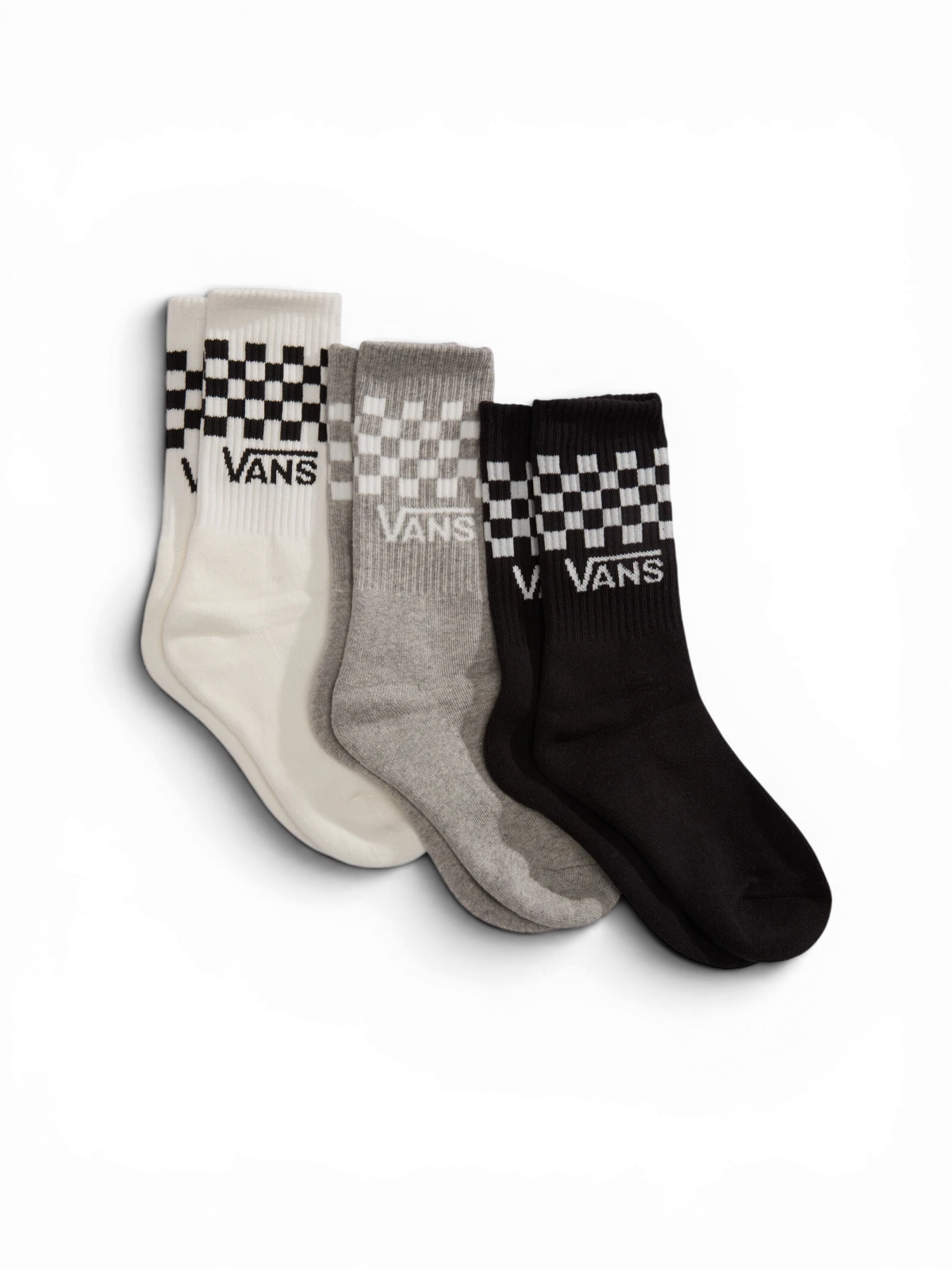 Chaussettes Vans Classic Check Crew Black/White, vue pack inversé