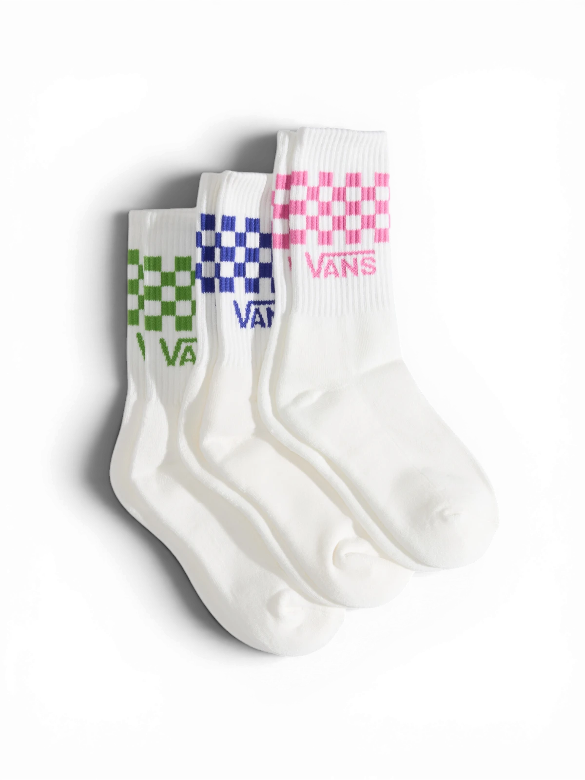 Chaussettes Vans Classic Check Crew Pink Fizz, vue pack inversé