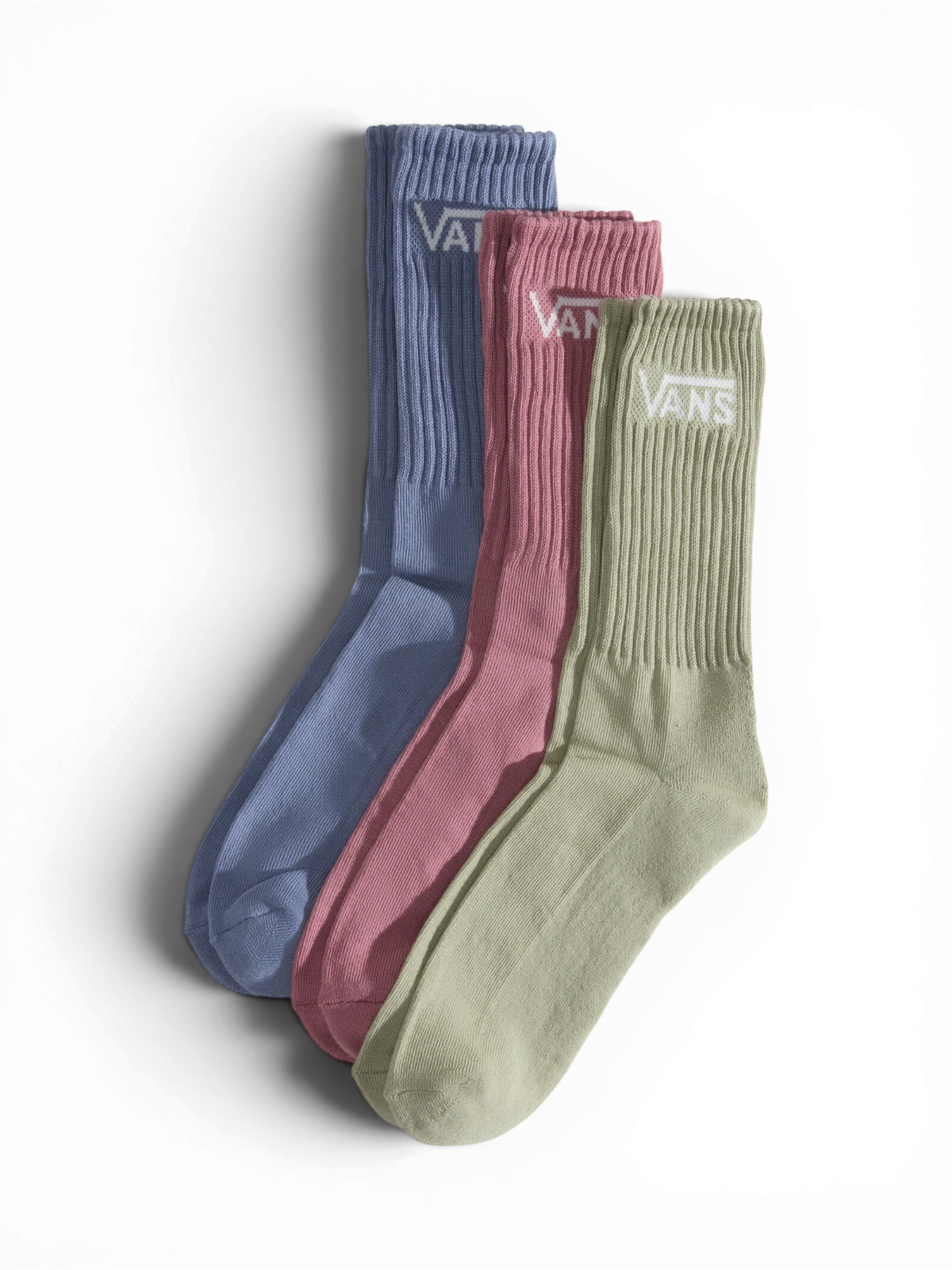 Chaussettes Vans Classic Crew Glacial Slate, vue pack de coté