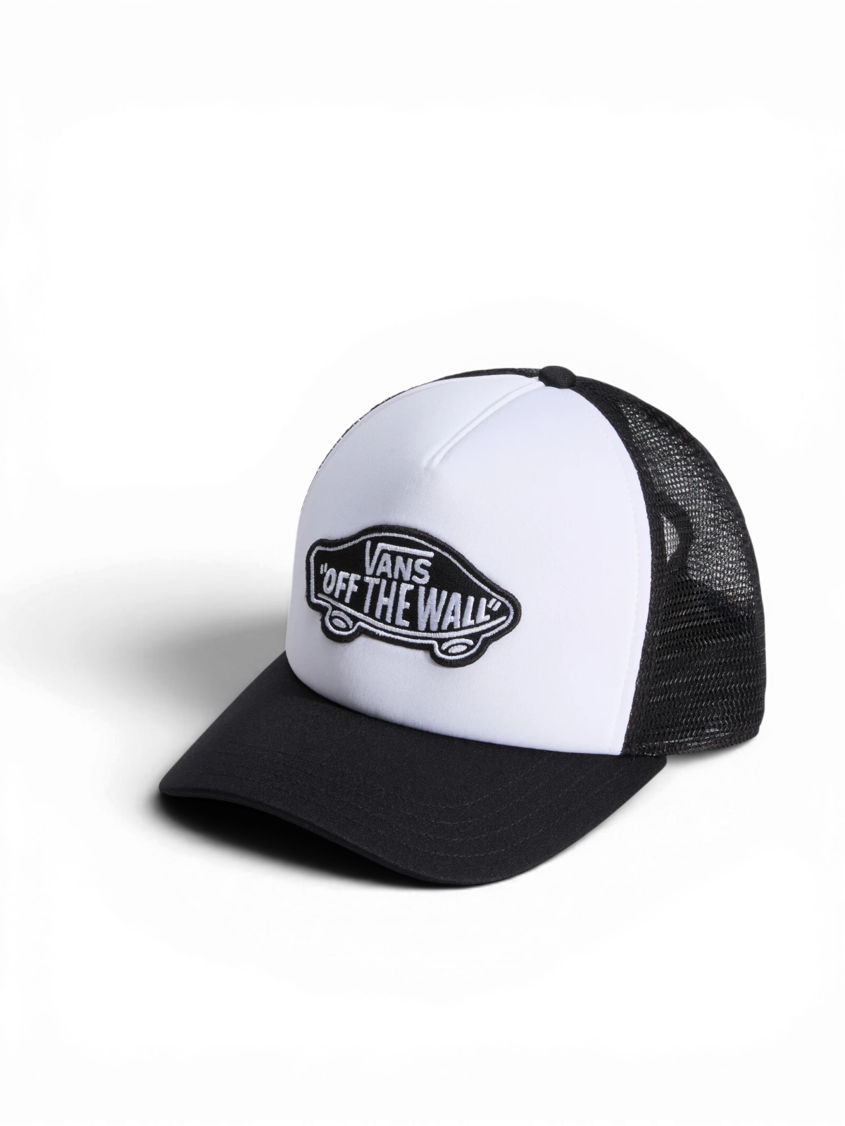 Casquettes Vans Classic Patch Curved Bill Trucker Black/White, vue avant