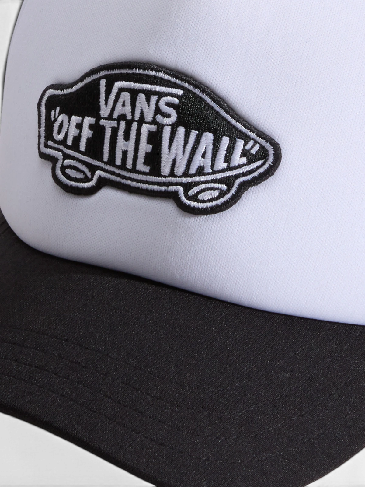 Casquettes Vans Classic Patch Curved Bill Trucker Black/White, vue détail