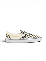 Vans Classic Slip-On Blk Whtchckerboard/Wht - Chaussures de skateboard