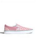 Chaussures de skateboard Vans Classic Slip-On Mauve, vue de coté
