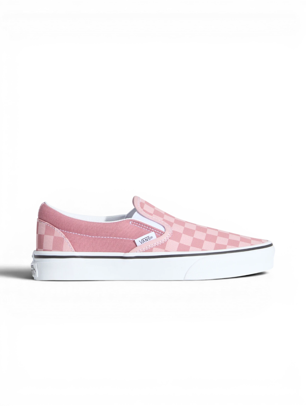 Chaussures de skateboard Vans Classic Slip-On Mauve, vue de coté