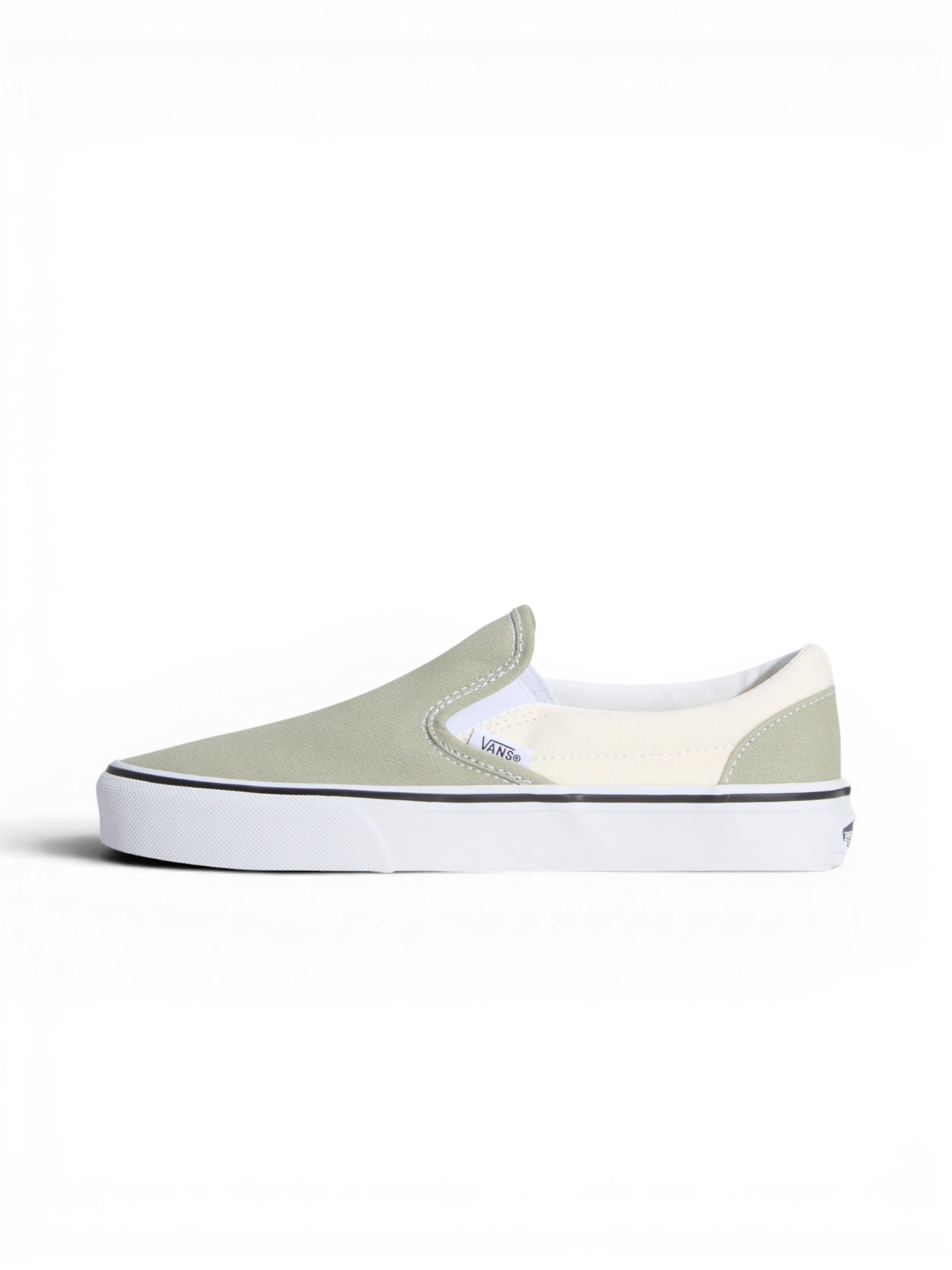 Chaussures de skateboard Vans Classic Slip-On Sage, vue pied gauche