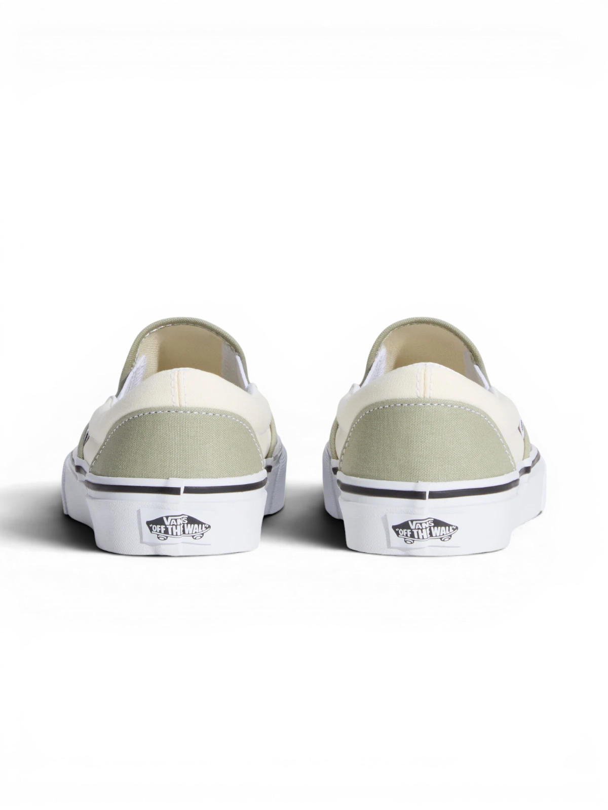 Chaussures de skateboard Vans Classic Slip-On Sage, vue de derrière